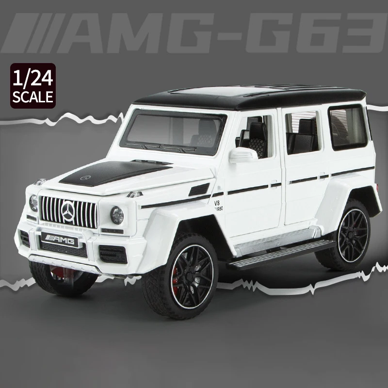 New 1:24 Benzs G63 SUV Alloy Model Car Toy Diecasts Metal Casting Sound and Light Car Toys For Children Vehicle