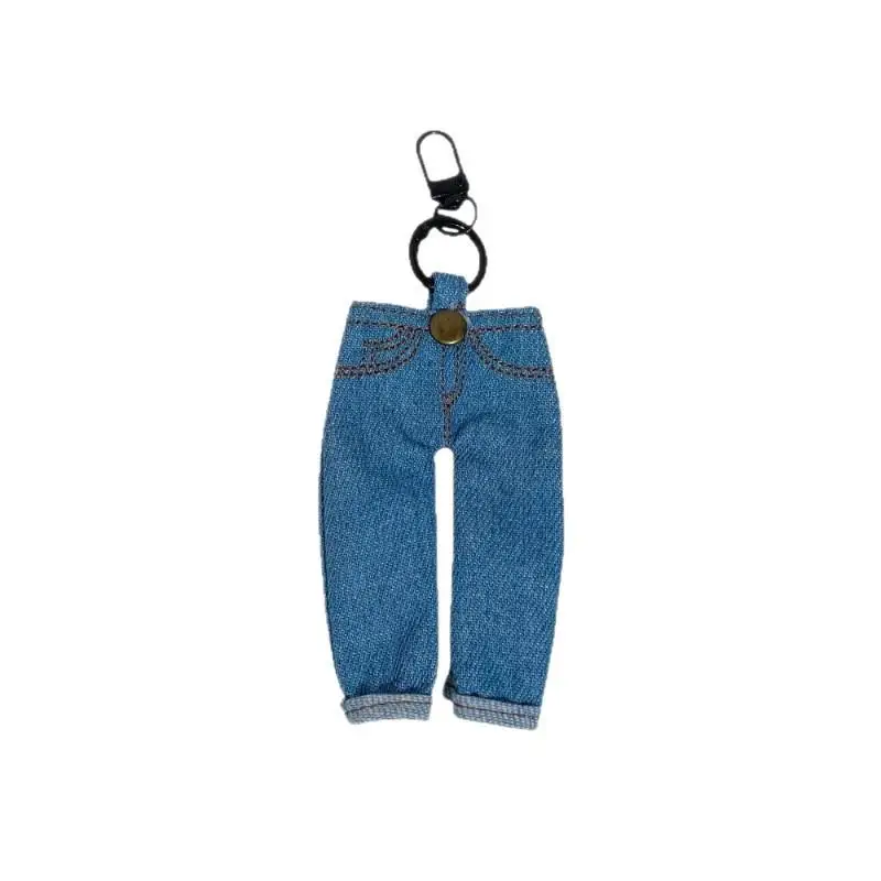Ins Kreativer Mini-Jeansstoff-Stifthalter mit Clip, Vintage-Jeansrock-Stiftetui, Schlüsselanhänger, tragbare Stoff-Schreibwaren-Tasche – Detail 11