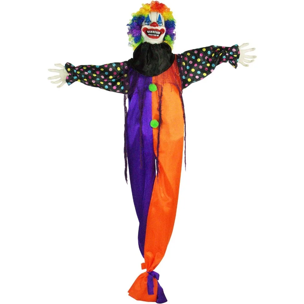 

Haunted Hill Farm 67" Standing Clown Halloween Animatronic