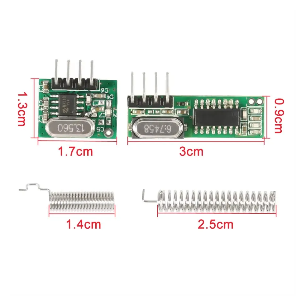 433 Mhz Superheterodyne RF Receiver And Transmitter Module For Arduino Wireless Module Diy Kit 433Mhz Remote Control