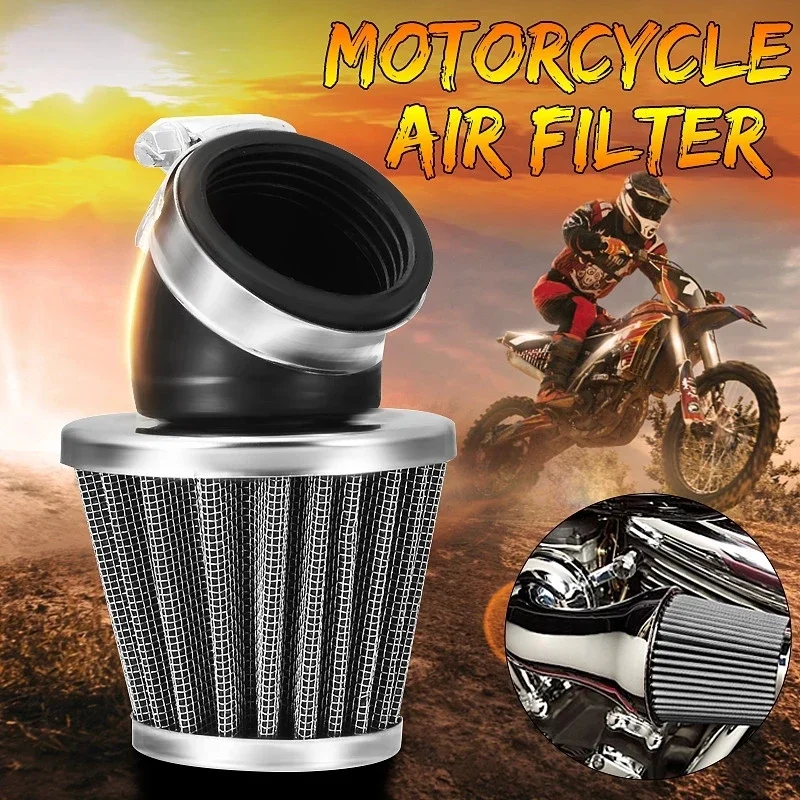 35/38/42/45/48/50mm Car Air Filter Intake Induction Kit Motorcycle Cone Aluminum Air Breather Filter ATV Dirt Bike Accessories