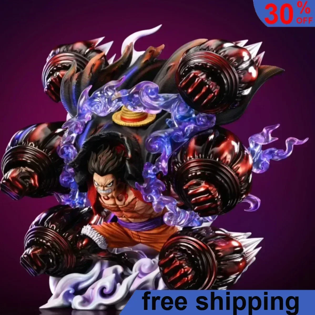 29cm One Piece Anime Figure Gear 4 Monkey D. Luffy Action Figures Sky Painting PVC Collection Statue Model Ornamen Gifts Toys