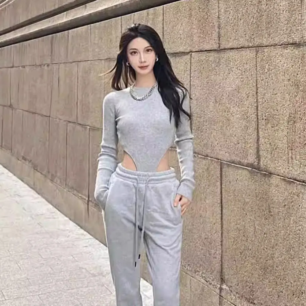 

Women's Slimming Chic Jumpsuit Western Style High-End Design Spring Autumn Top National Style Bottoming Shirt