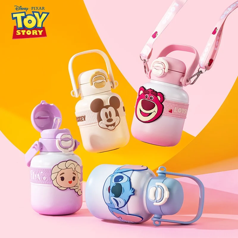 

Disney Children'S Thermos Cup 316 Stainless Steel Portable Large Capacity Double Drinking Cup Cartoon Cute Student Water Cup