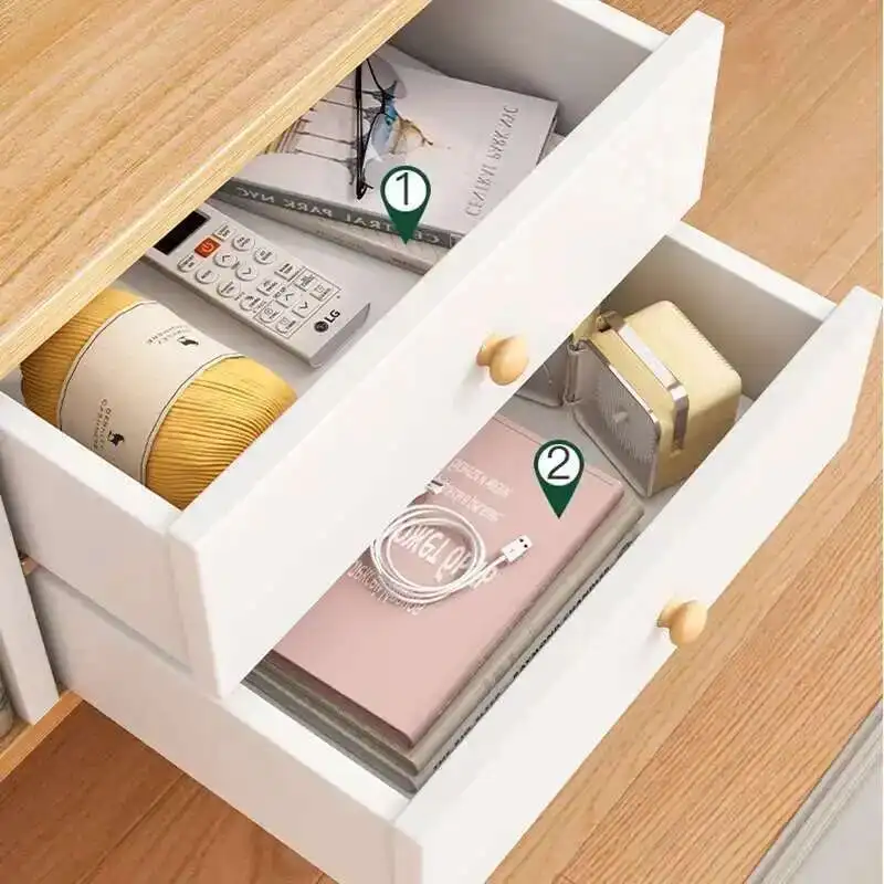 Kayu Kecil Lengkap Nightstand Rumah Librero Bisu Modul Unik Meja Samping Tempat Tidur Nordic Dinding Meja De Chevet Furniture T50CG