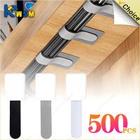 Reusable Cable Ties Fastening Wire Organizer Cord Rope Holder Self Adhesive Adjustable Cord Organizer Straps Desk Management