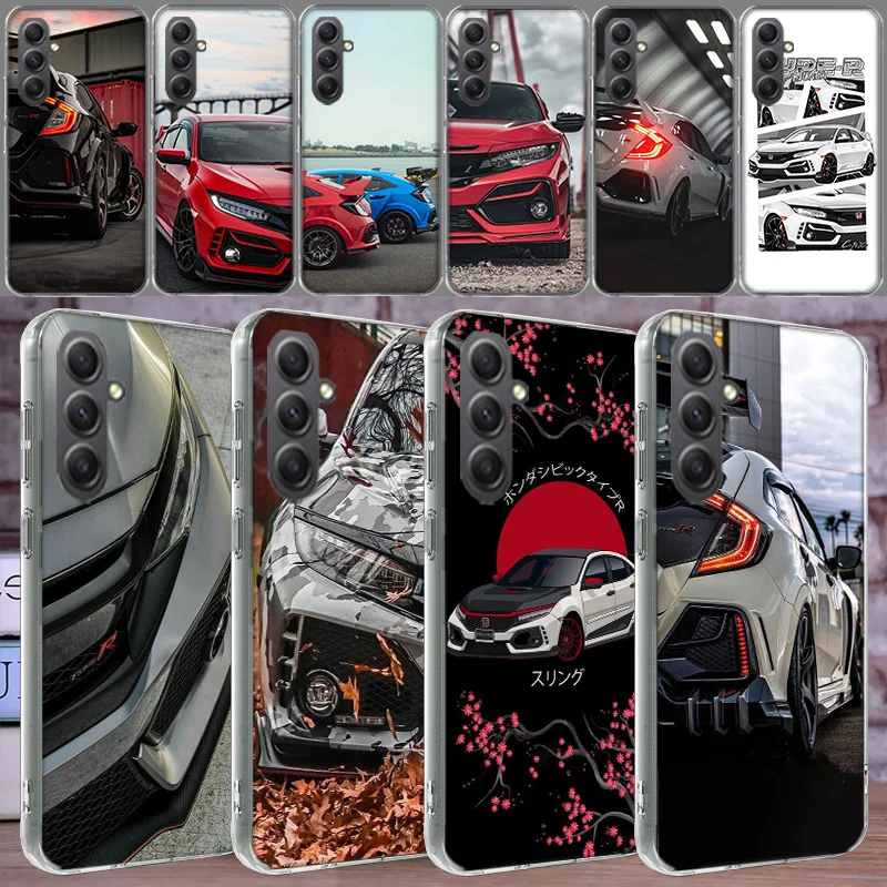 JDM Type R Civic Sport Car Phone Case for Samsung A16 A26 A36 A56 A17 A37 A57 A07 A06 A02S A03 A04S A05S Galaxy Note 20 10 A50S
