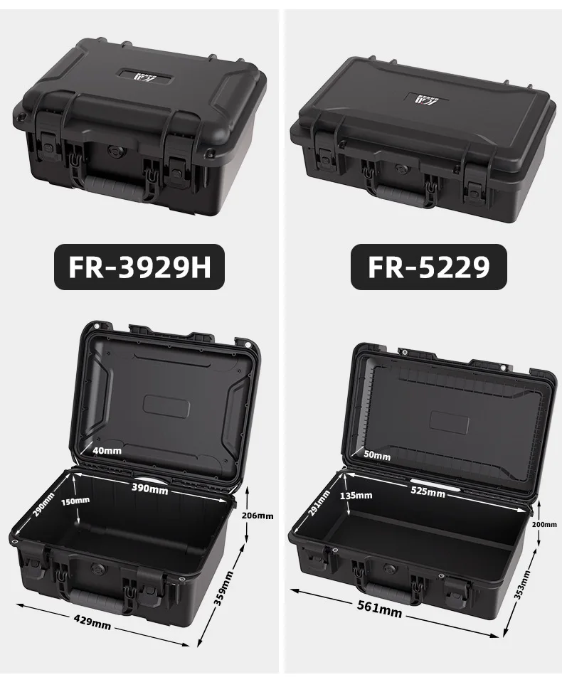 IP67 Protection Handcase, Thickened safety protection box, multi-functional instrument and equipment box, waterproof