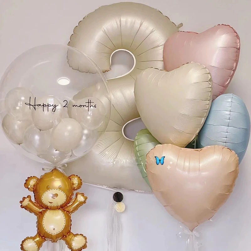 32/40 Zoll cremefarbene Zahlenballons 1–9, große digitale Folien-Heliumball, Mädchen, Kinder, Erwachsene, alles Gute zum Geburtstag, Party-Dekoration, Hochzeit – Detail 17
