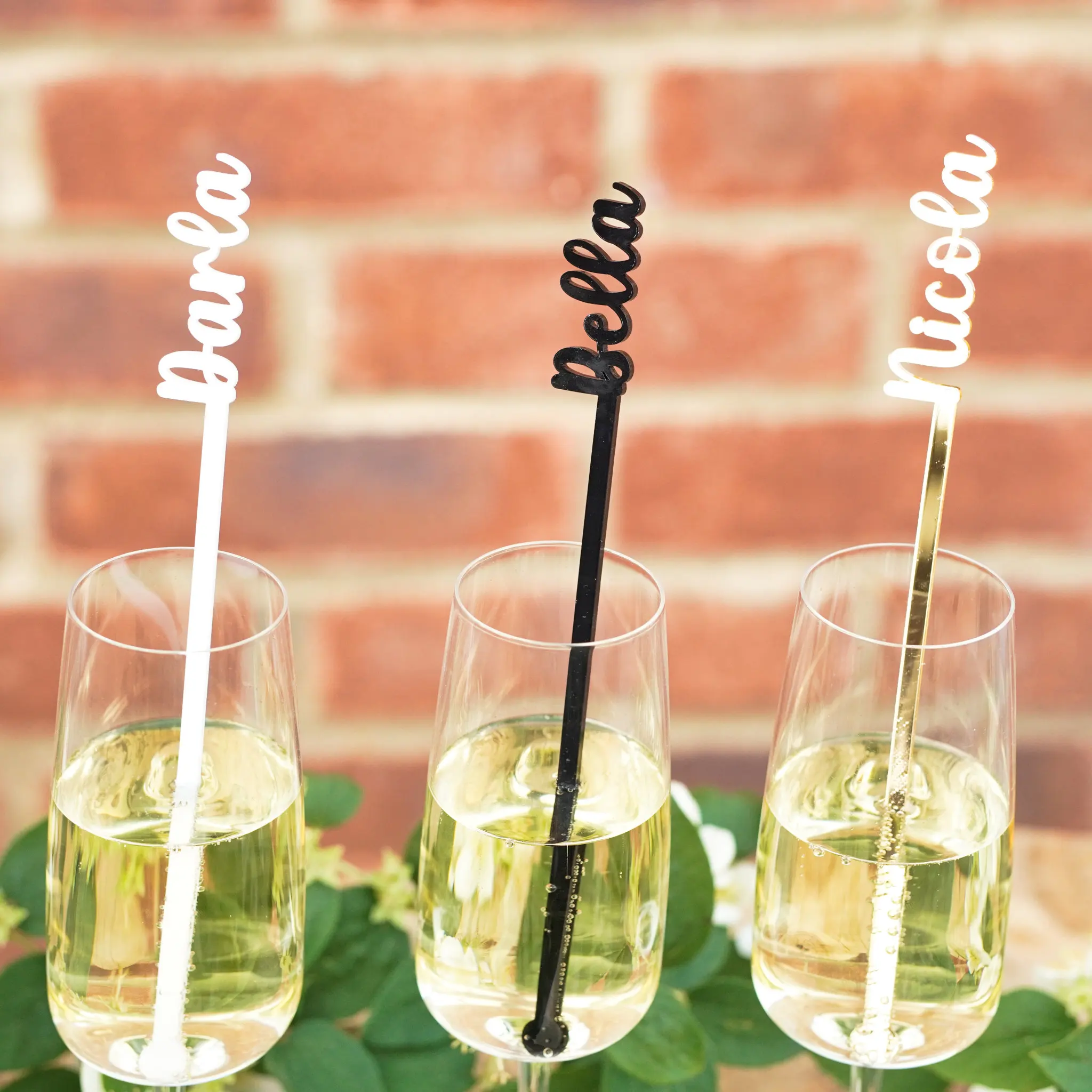 

10/30/50Pcs Personalized Name wedding Birthday Party drink stirrers Custom Name Acrylic Swizzle Stir Stick ﻿