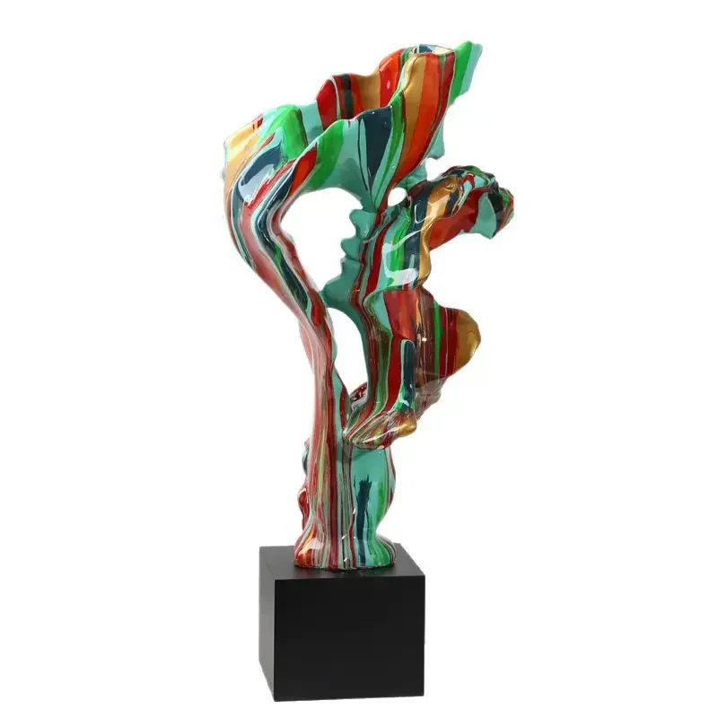 Colored Characters Statue Resin Crafts Ornament Home Living Room Office TV Cabinet Bookcase Ornament