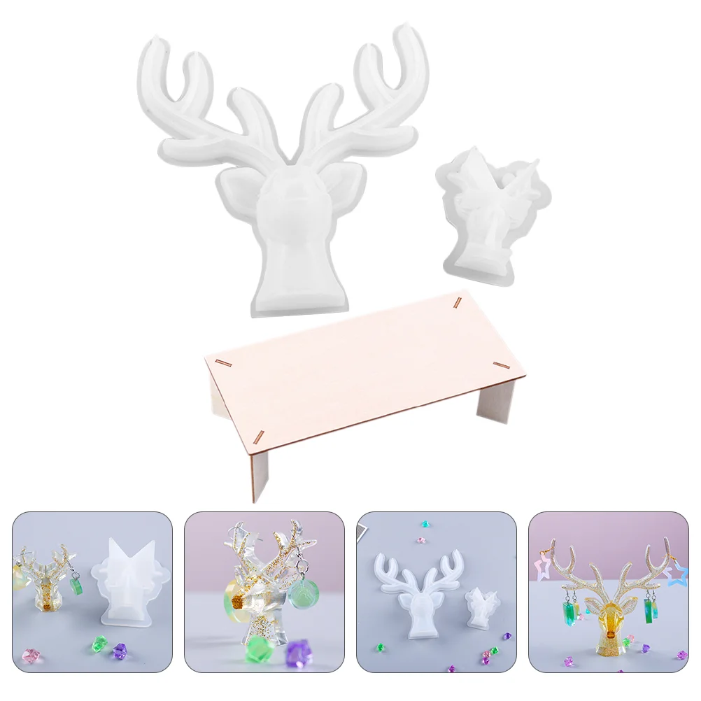 Antler Ornament Mold DIY Craft Molds Silicone Accessories Antlers Casting Crystal Epoxy Desktop Decor