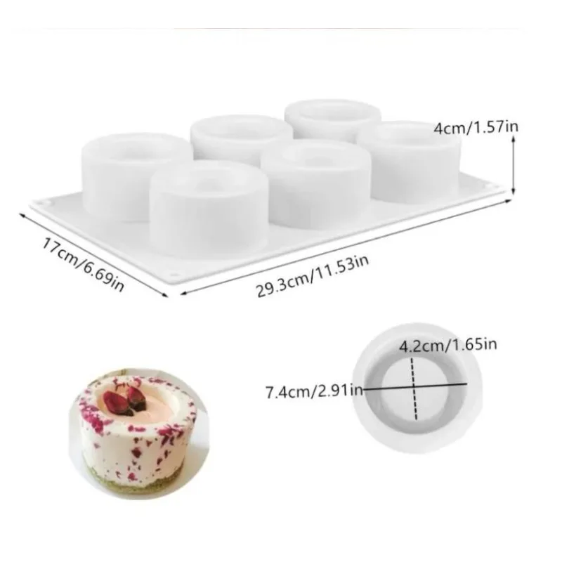Silicone round cake mold 3D tray for baking mousse and soaps kitchen cooking tools cake decorating mould baking pan