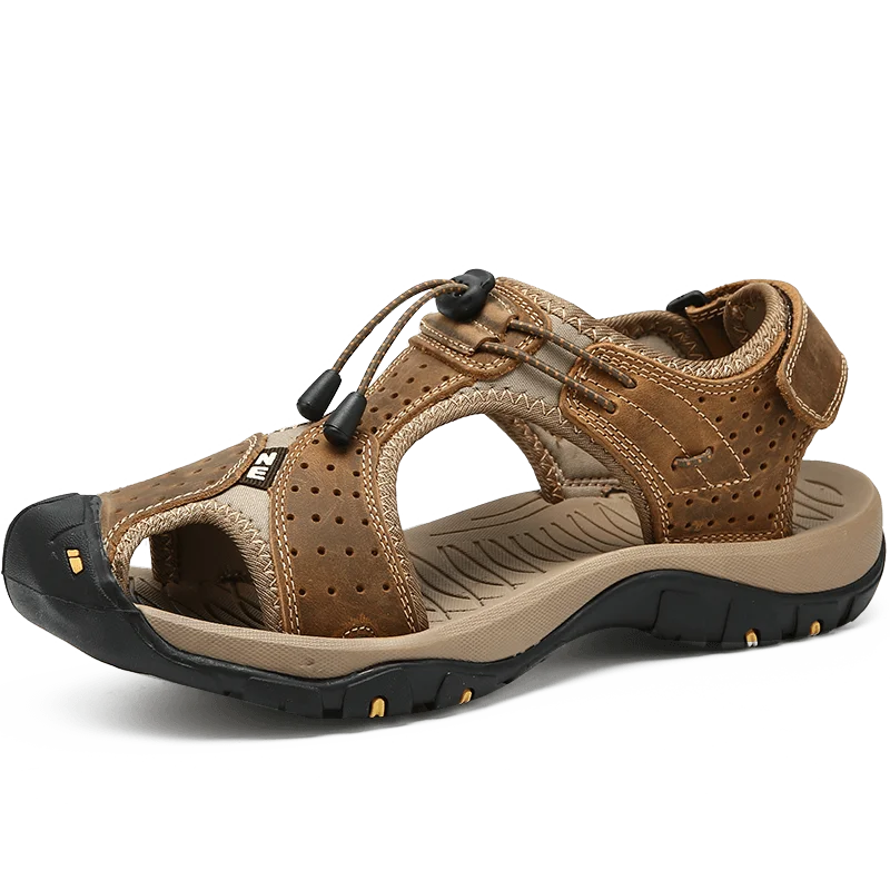 2024 Summer New Arrival Leather Men's Shoes Large Size Men's Sandals Fashionable Sandals Slippers in Size 38-47