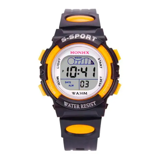 Montre de sport numérique LED pour enfants, montres pour enfants, bracelet en silicone, horloge pour enfants, étudiant, fille, garçon