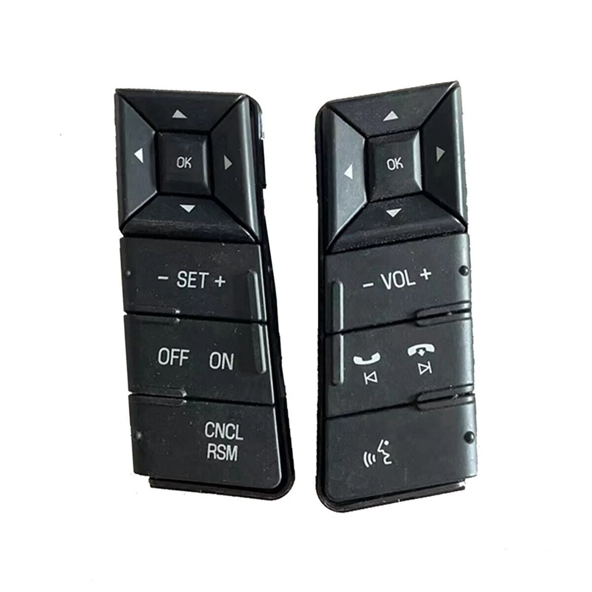 2 Pcs Car Cruise Control Steering Wheel Buttons Switch for Ford Expedition 2015-2017 FL7T-9E740-ADW, FL7T-9E740-BBW