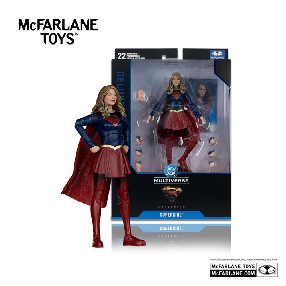 Boneca de Ação McFarlane Toys Supergirl TV Show Edição Deluxe Cinematográfica 7 polegadas DC Multiverse Modelo Kit de Garagem
