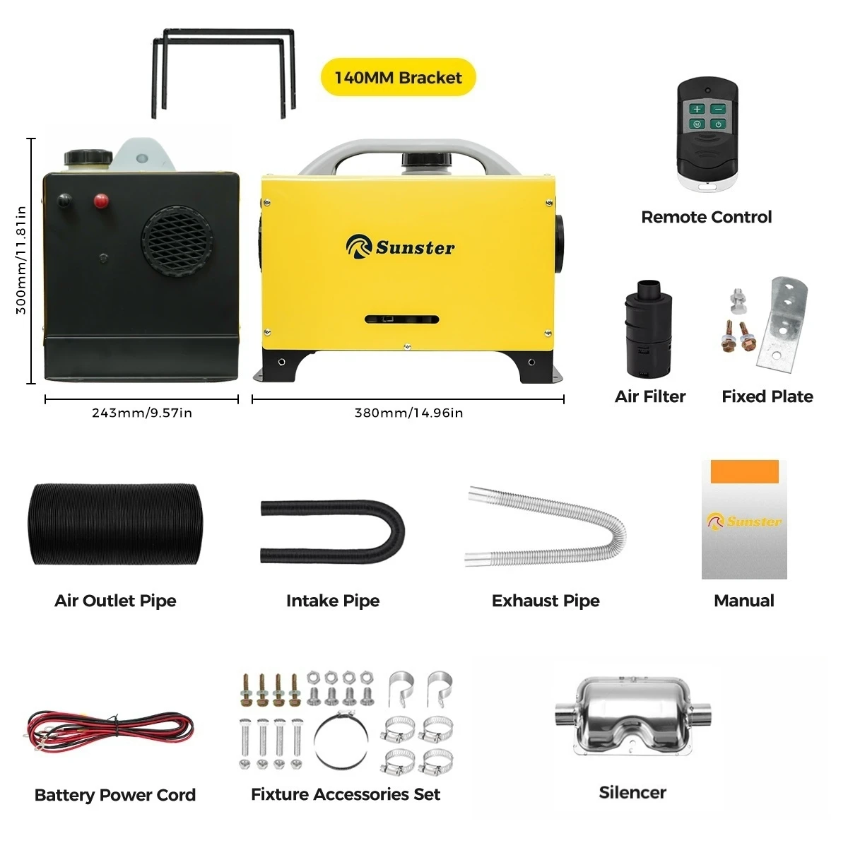 

8 кВт «все в одном» дизельный воздухонагреватель с ЖК-монитором Автомобильный парковочный обогреватель с нижним кронштейном для палатки RV Campervan