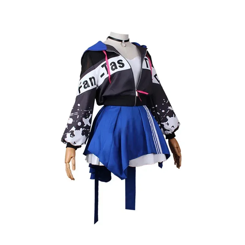 

AIAI 2025Project Sekai Colorful Stage Feat Vivid Bad Squad Miku Одежда Project Diva Косплей Женская спортивная одежда Юбка Хэллоуин Па