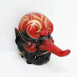 Japanese Tengu Cosplay Wearable Samurai Mask Tattoo Shop Bar Decorations Ball Halloween Props Sky Dog Mask Wearable Ornaments