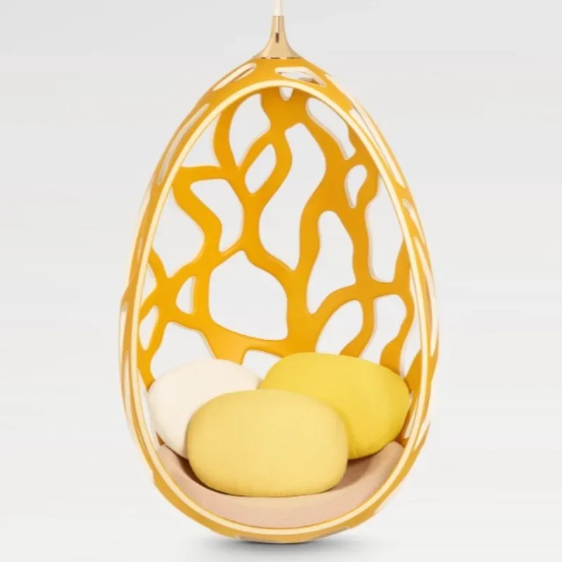 FRP eggshell hollow chair, hotel bed and breakfast balcony hanging basket