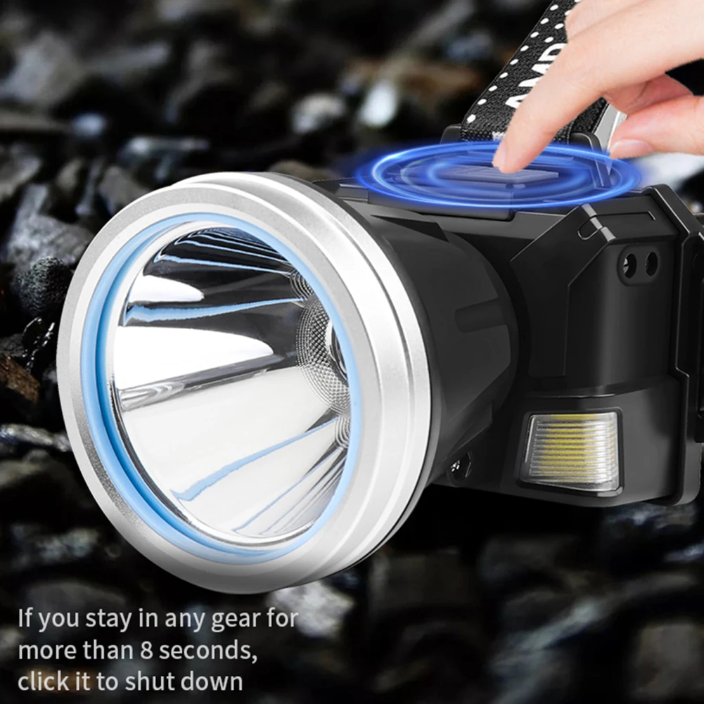 Led Oplaadbare Koplamp Superheldere Bewegingssensor Koplamp Waterdichte Verstelbare Koplamp Voor Outdoor Camping Vissen