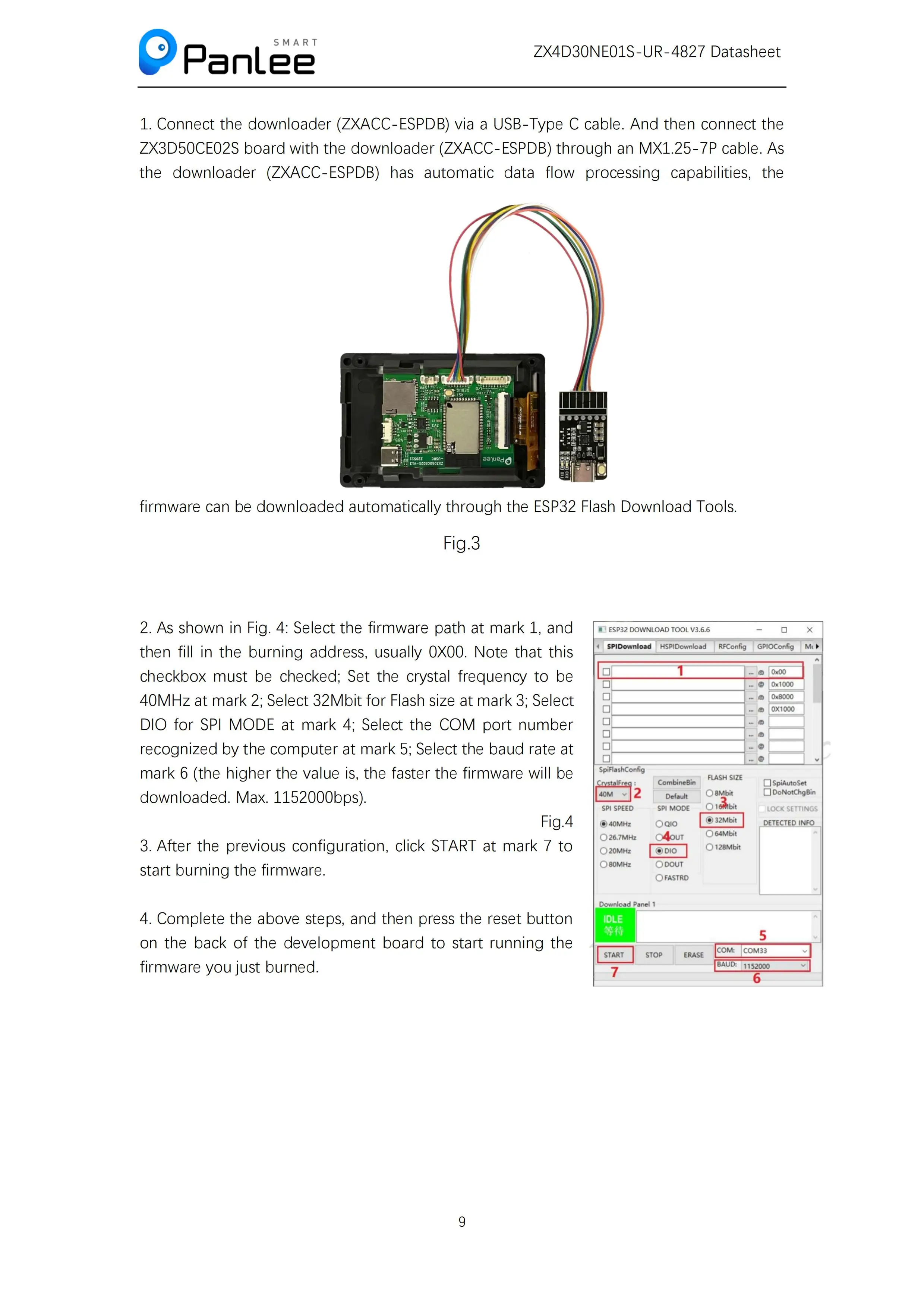4,3 Zoll serielle Bildschirm ESP32-S3 lösung 480*272 Auflösung WLAN/Bluetooth RS485 – Detail 10