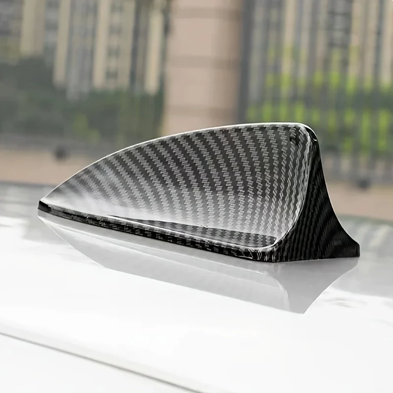Shark car antenna fin carbon fiber universal decorative part non functional simulation car parts Car Shark  for Car General Cars - view 4