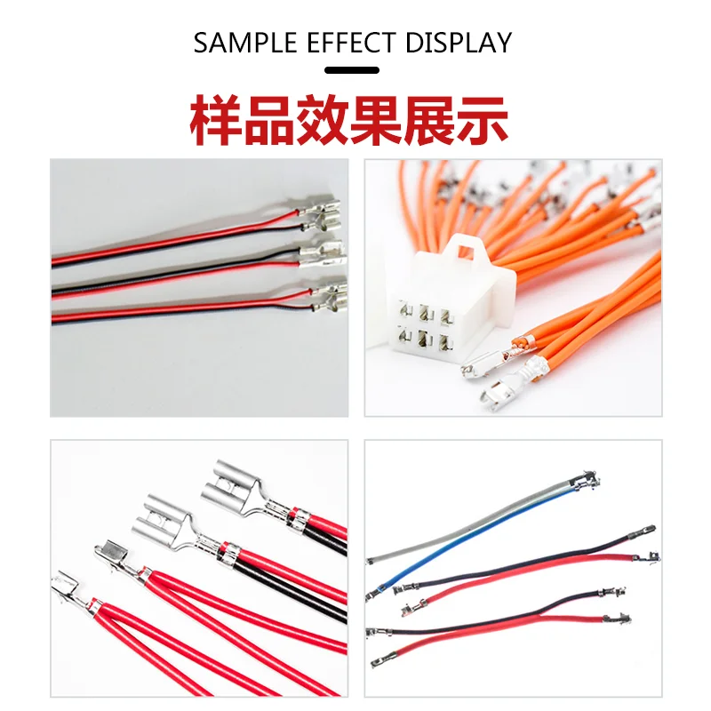 Fully automatic dual pressure terminal machine, wire cutting and crimping machine