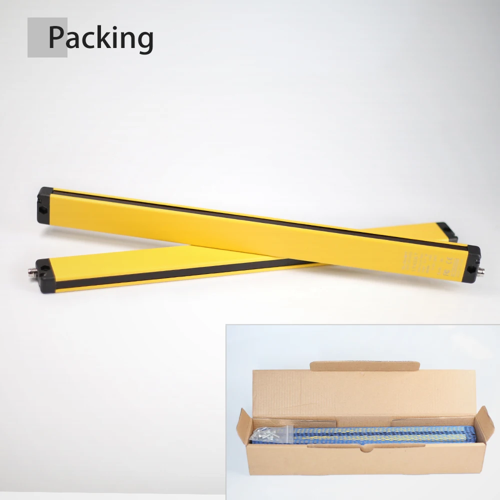 Imagem -06 - Cloweit-dispositivo Grating Super Thin Cortinas de Segurança Detectando Distância Protetor para Espaço Estreito Rc20232028 14x28 0.2-2m