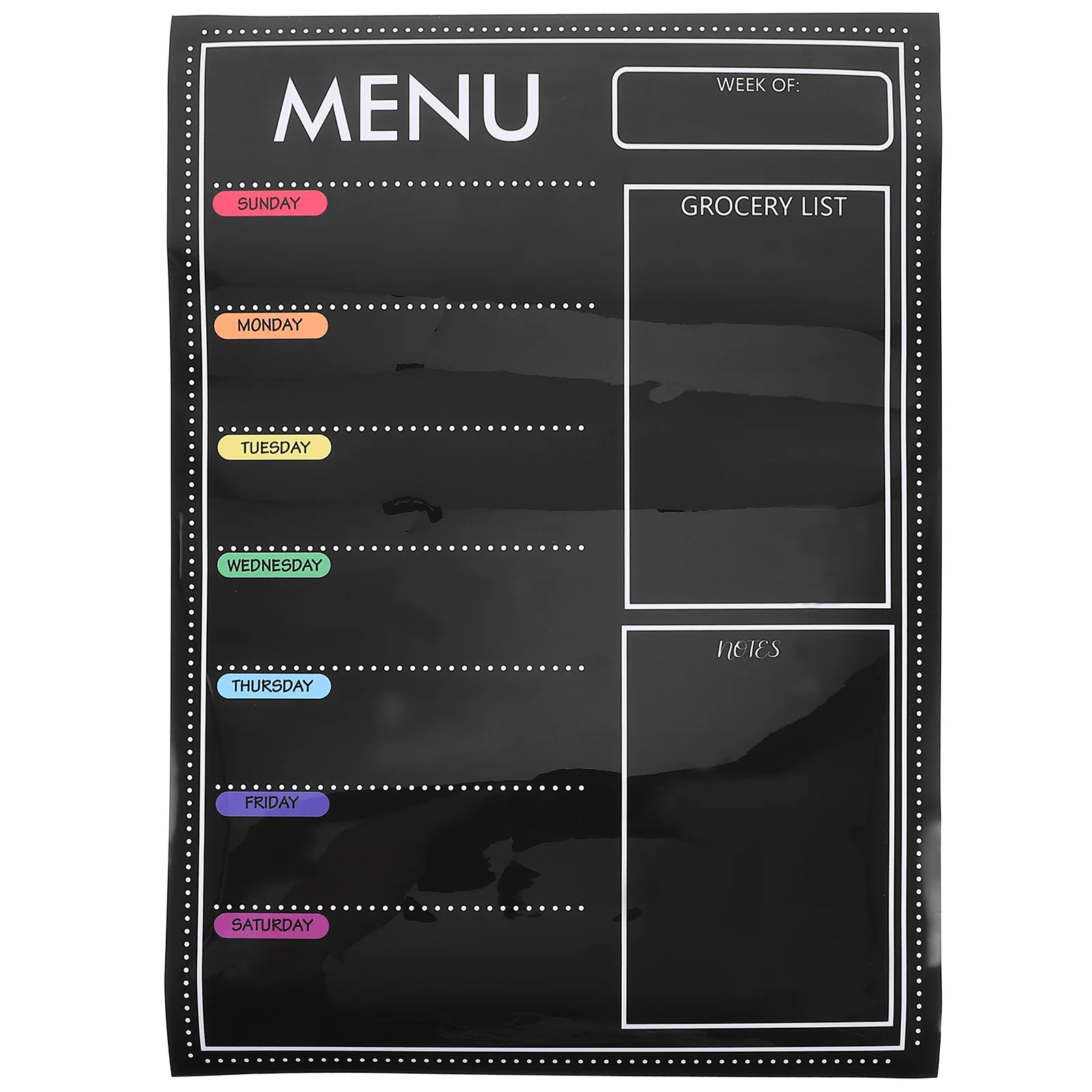 Magnetic Menu Board Refrigerator Dry Erase Week Planner 9 Sheets Kitchen Meal Organizer Household Fridge Magnet Scheduling Board