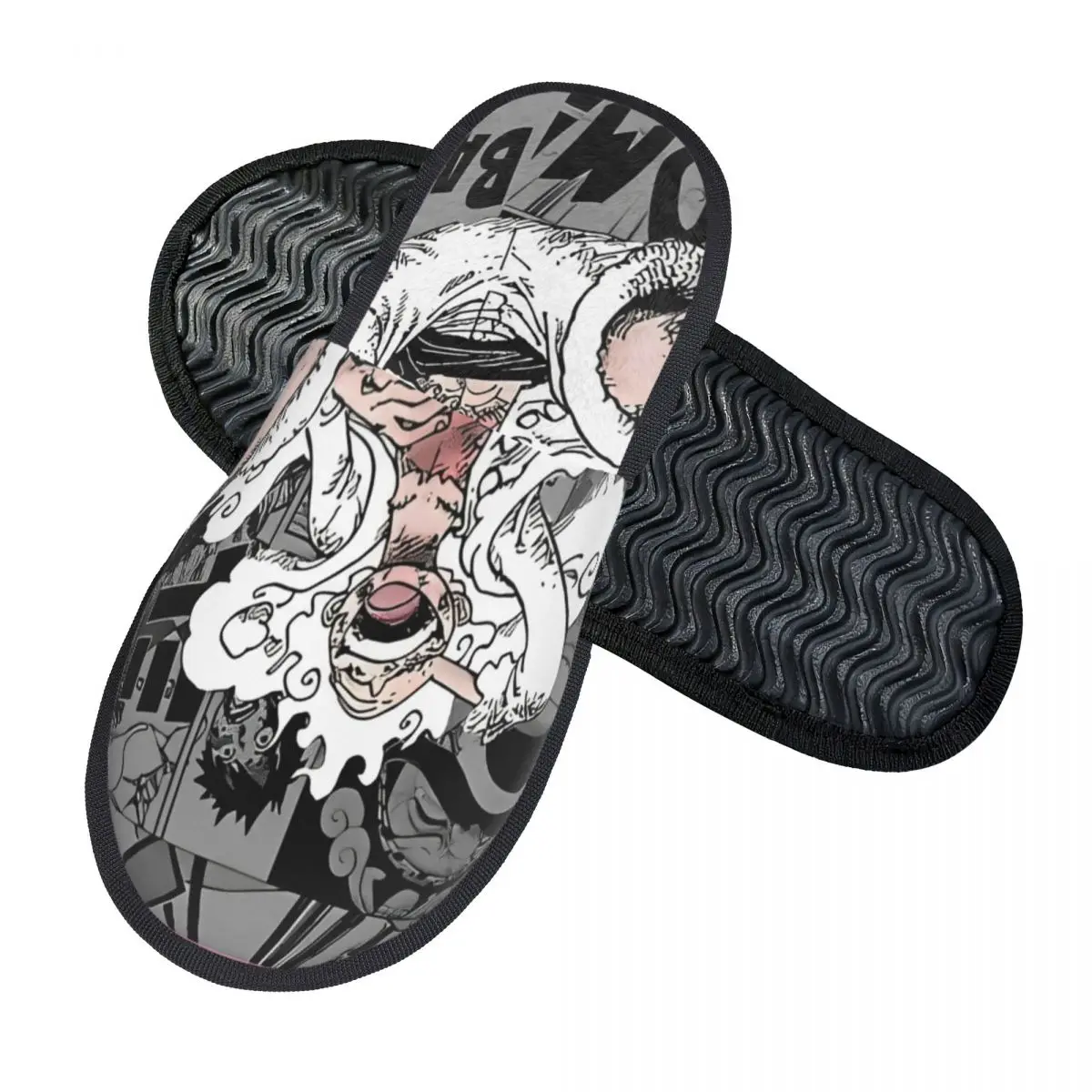 OnePieces Luffys Zoro O-one-piece-e Plush Slippers Indoor Cozy Memory Foam Slides Non-skid