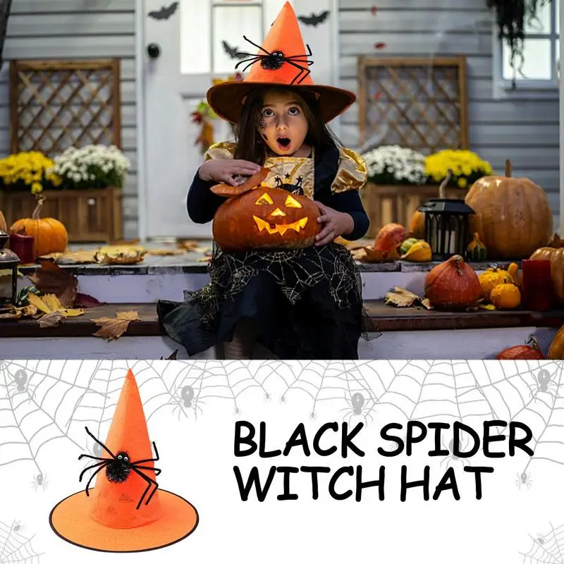 Halloween Witch Hat Halloween Costume Witch Hat Womens Wide Brim Witch Hat Wizard Pointed Caps Halloween Black Witch Hats Black