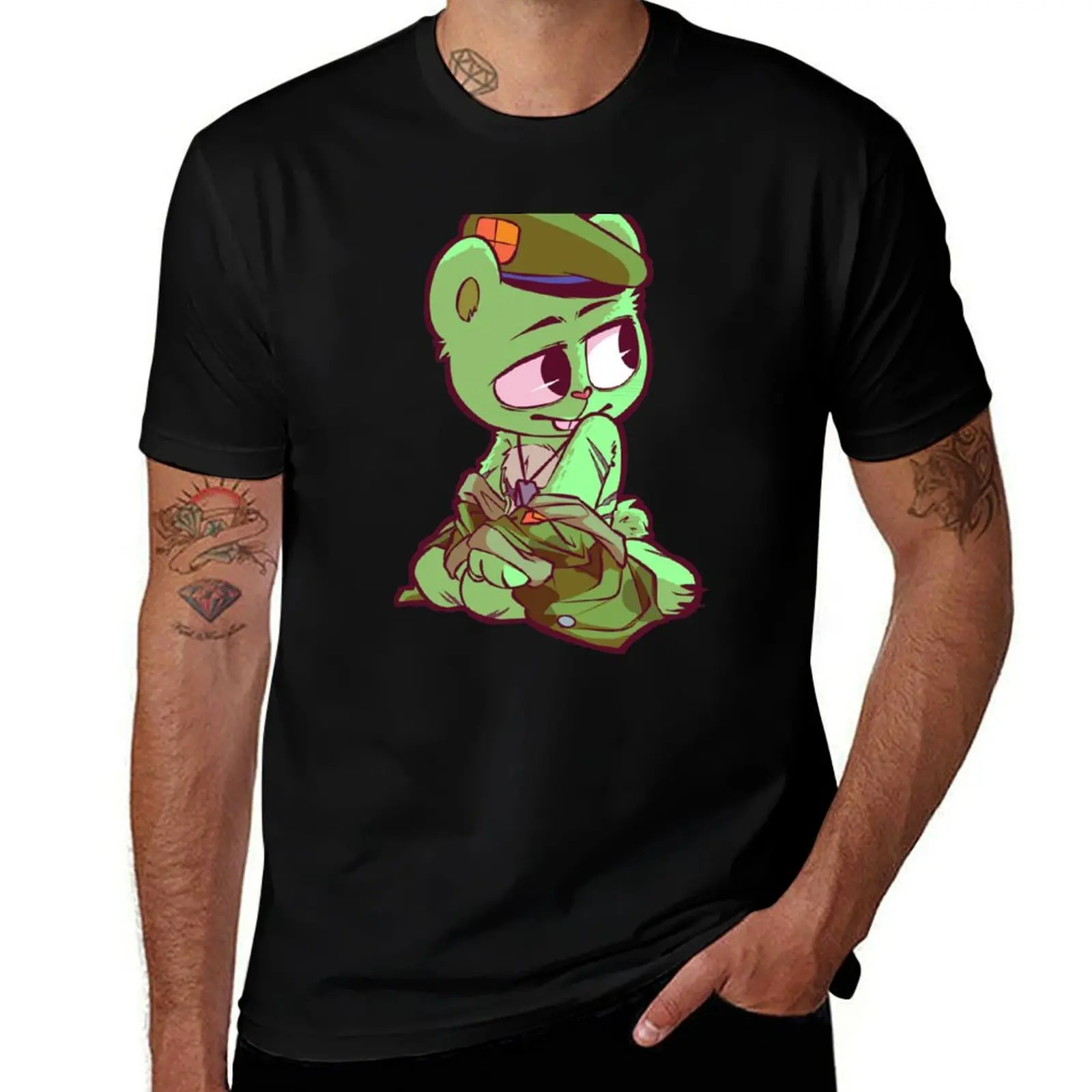 

Happy Tree Friends Flippy T-Shirt plus sizes blanks Men's t-shirt