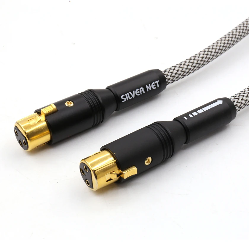 High Quality QED SignatureSilver- Plated Audio Cable With WBT 0144 RCA Male Plug To XLR Balanced Female Plug Audio Line pair