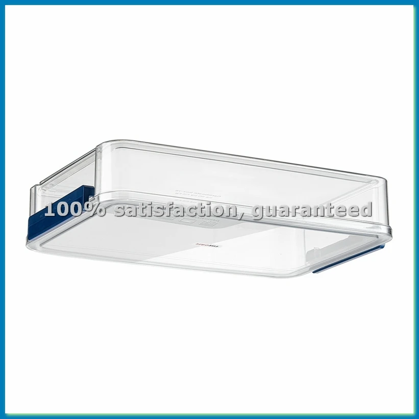 

Прозрачный ящик для хранения формата А4, портативный пластиковый футляр для документов, канцелярских принадлежностей, украшений, для школы, дома, офиса, синий-ABLL