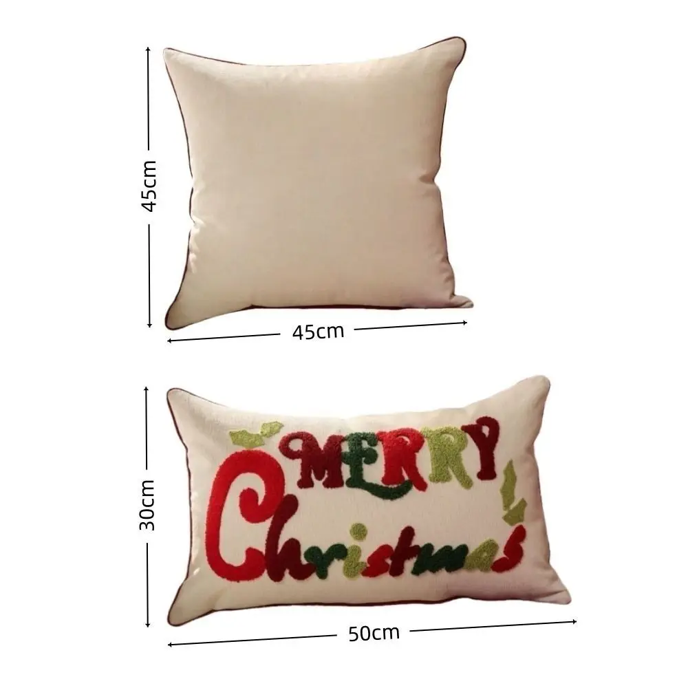 جديد عيد ميلاد سعيد رمي كيس وسادة لينة المطرزة تصميم وسادة غطاء 30x50 45x45 الملونة حفلة المخدة عطلة ديكور