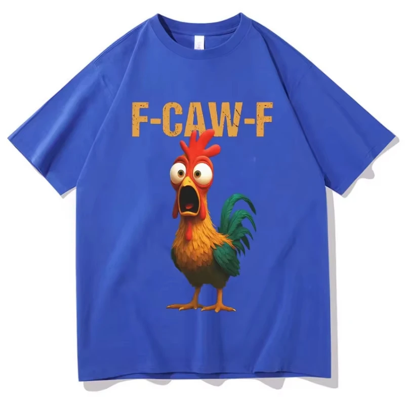 Men's Funny Rooster Graphic T Shirt Summer Casual F-CAW-F Humor Slogan Print Loose Short Sleeve Casual Streetwear Tee Tops DX012 view 6