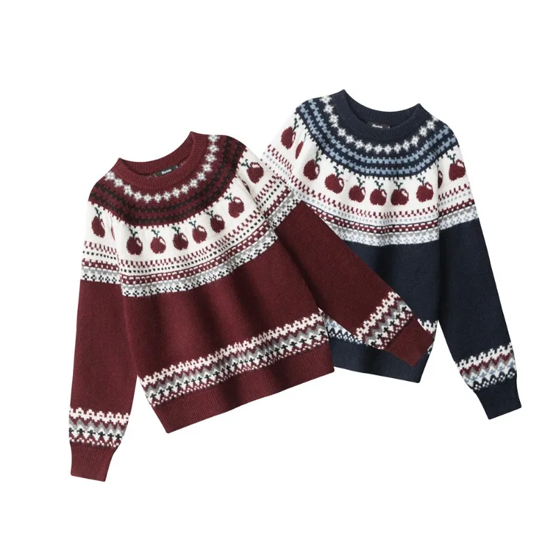 

ALIDI SC Ретро свитер с круглым вырезом для мужчин и женщин, осень и зима, новый продукт, свободный вязаный свитер с ленивым капюшоном для пар