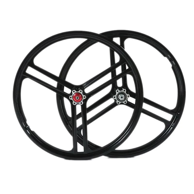 

STLF Bicycle Wheel Rim 20 Inch Mag Wheel Folding Bike Rim Tricycle Rim Bike Wheelset Bicycle Tricycle Wheel Integrated 3 Spoke
