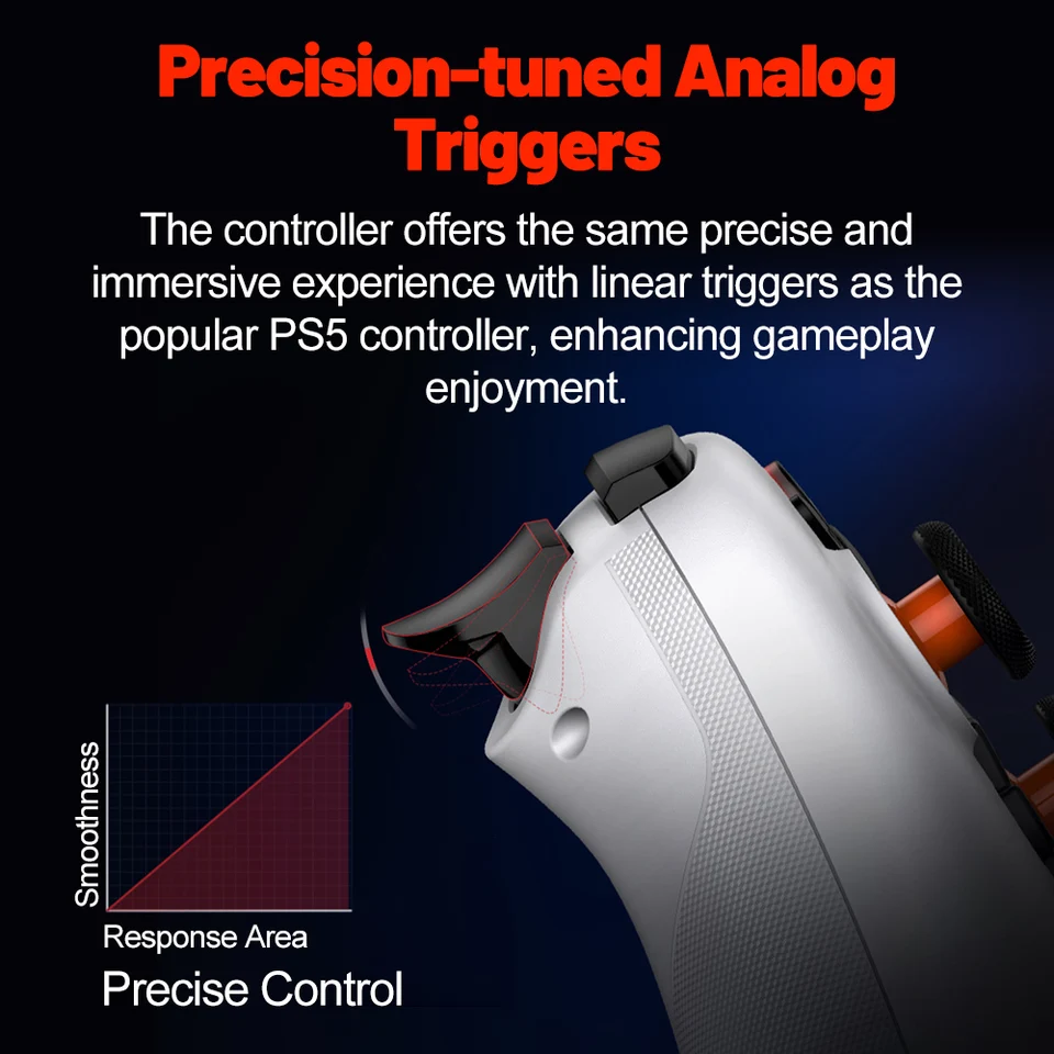 Gamesir Gamepads PC Switch 2 Controlador Nova Lite Control Palanca de Efecto Hall para Nintendo Switch Steam Android iOS Teléfono 6