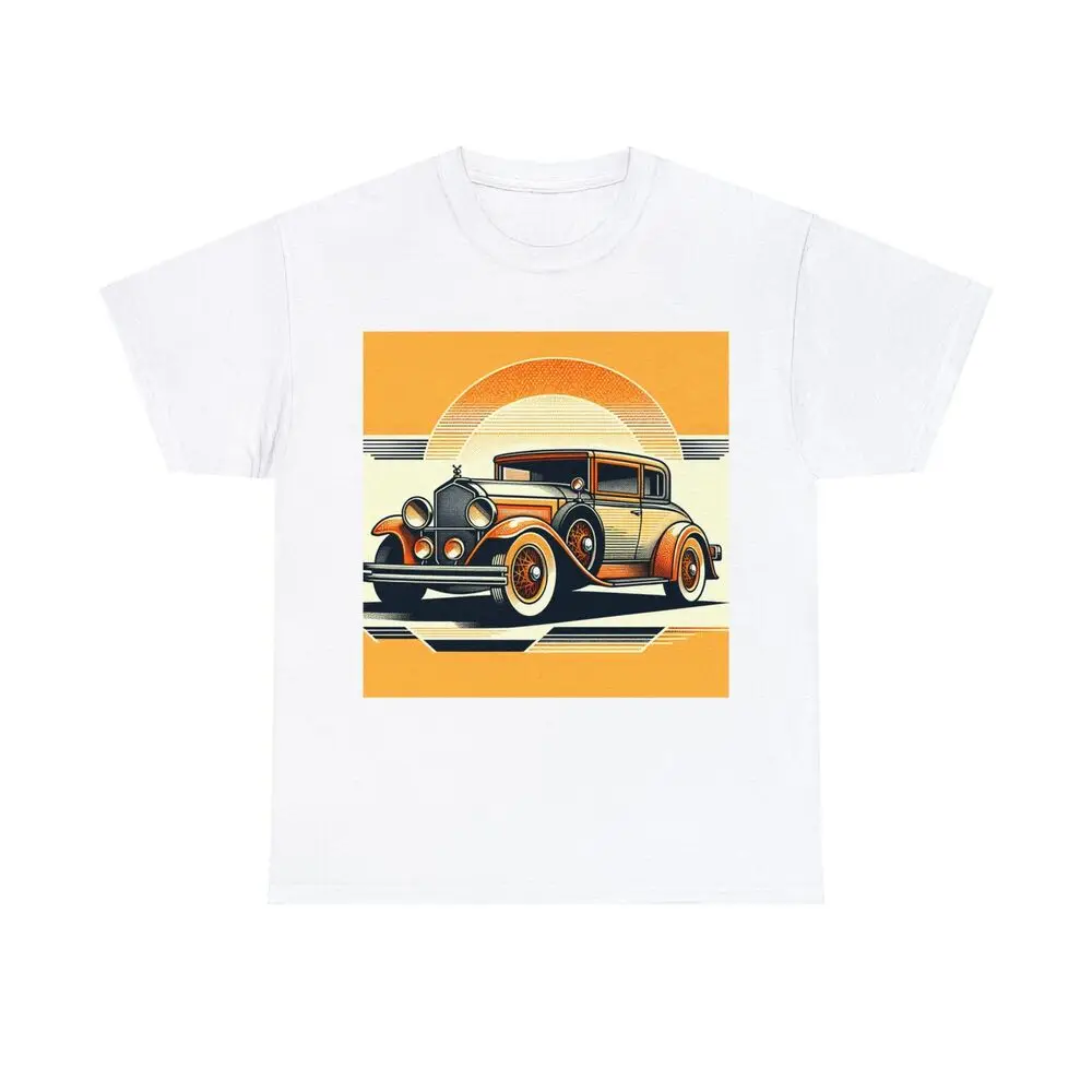 Vintage Car Art Deco Retro Sleek Classy Stylish Graphic Tee Anime Graphic T-shirts Y2K Tops Unisex Summer