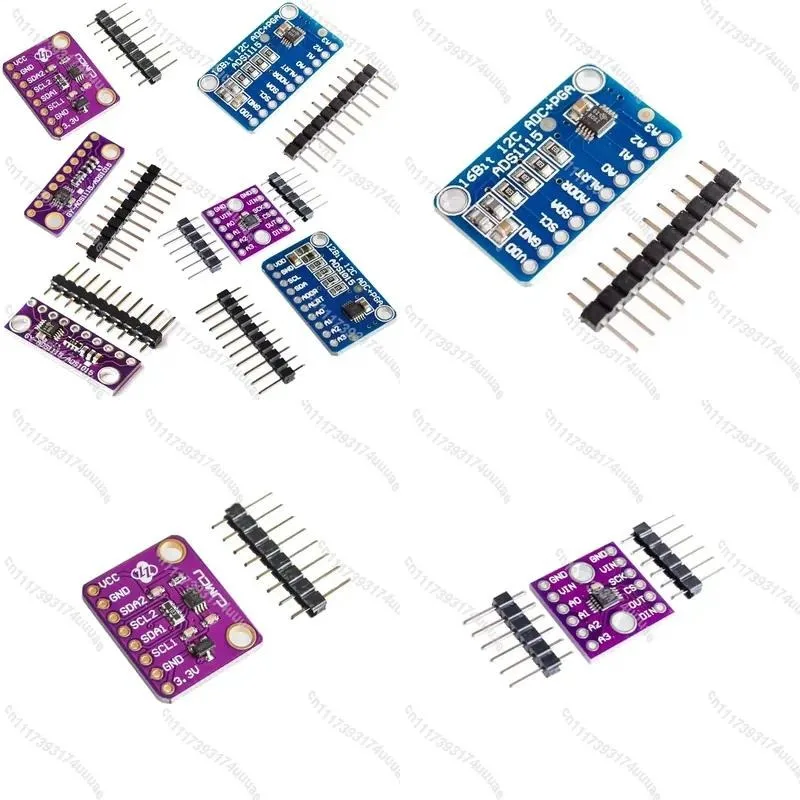 5pcs 16Bit I2C ADS1115 ADS1015 ADC Module PCA9306 Level Shifter Amplifier Board For Arduino Raspberry Pi Voltage Converter