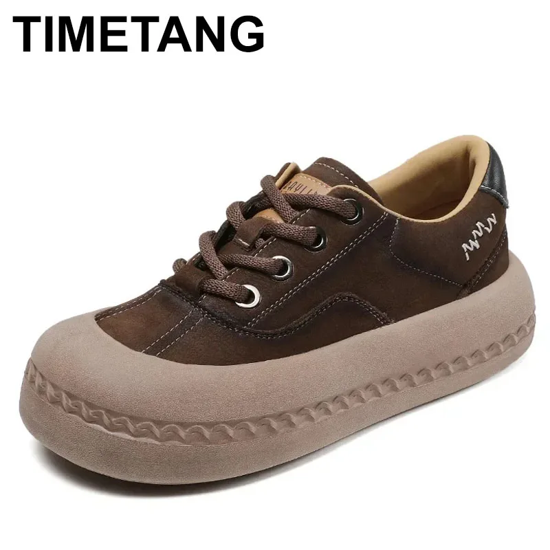 

Эргономичная обувь 202, 4,5 см, из коровьей замши, удобные весенне-осенние дышащие женские лоферы на мягкой плоской подошве с вулканизированной подошвой в этническом стиле