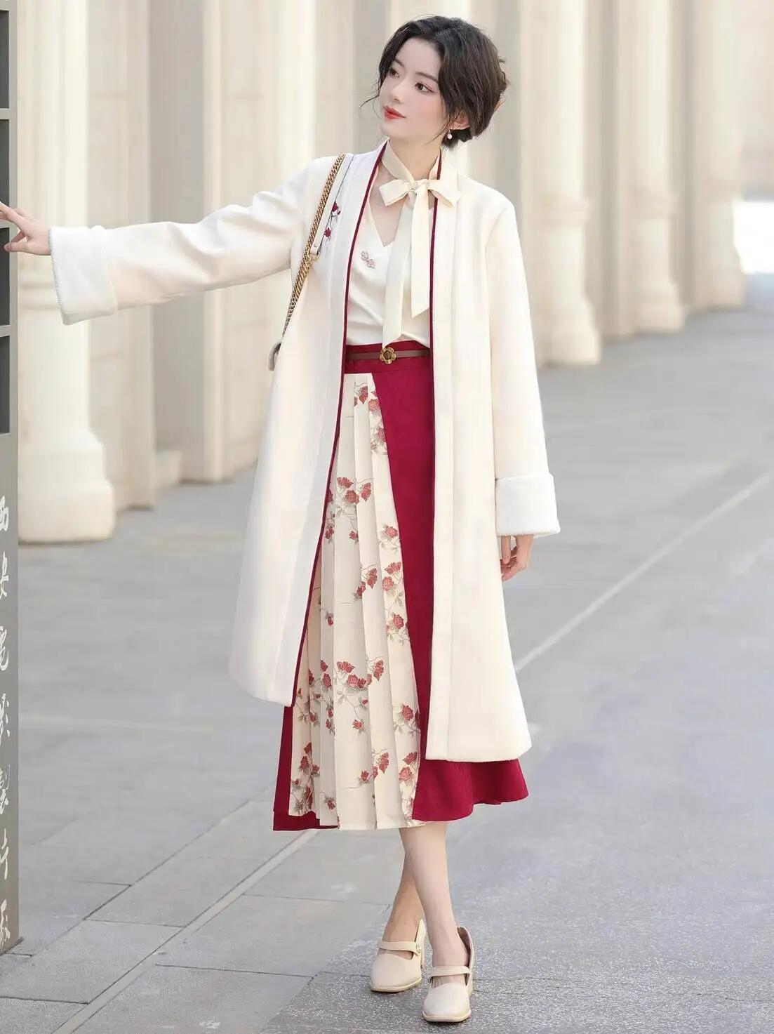 

New Chinese Style Improve Guofeng Han Elements Dress Daily Shirt Coat Skirt Fiesta Carnival Halloween Cos Cosplay