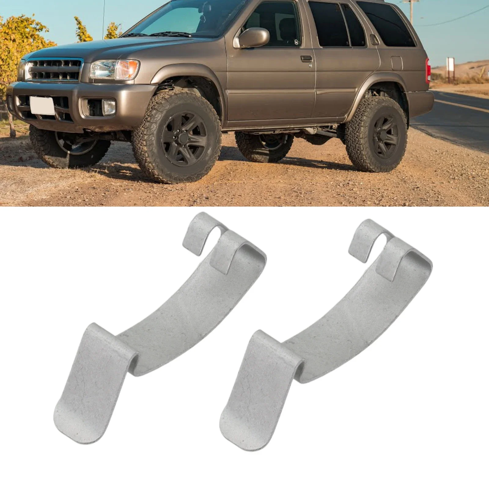 

2PCS Car Air Filter Cleaner Housing Box Lid Spring Clips For Nissan Patrol GU Y61 RD28 TD42 ZD30 Air Cleaner Box Lid Clips