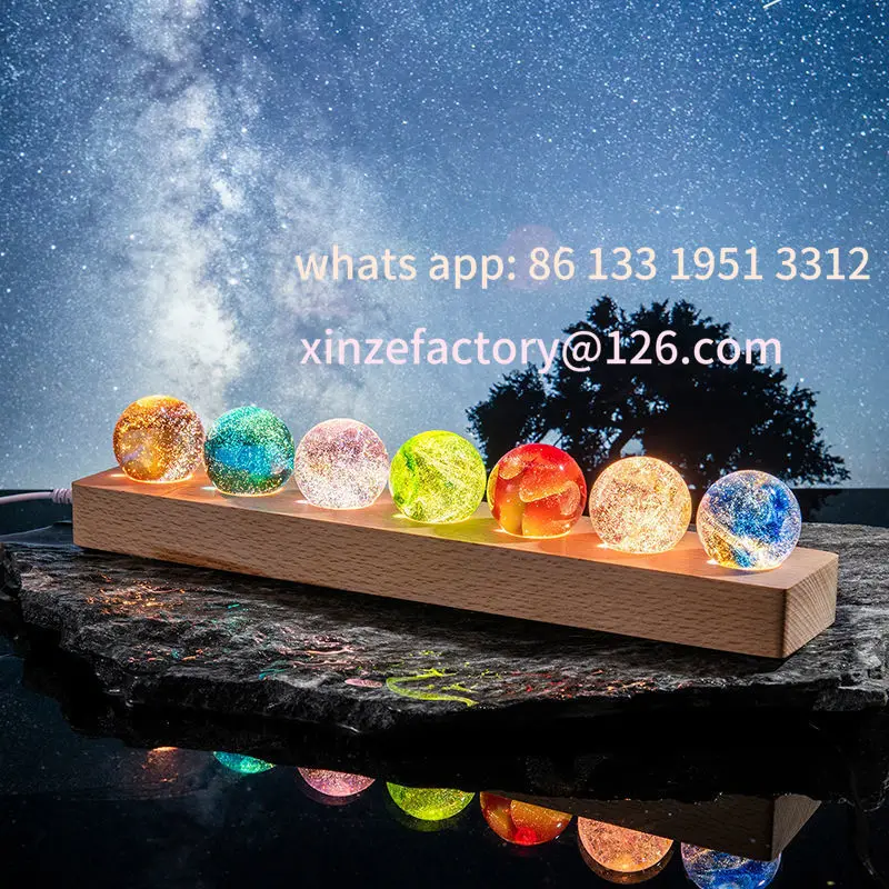 

Customizable Table Top Items Decorations Funny Gift Ornaments Aesthetic Art Figurines Colorful Glass Ball Miniatures Living Room