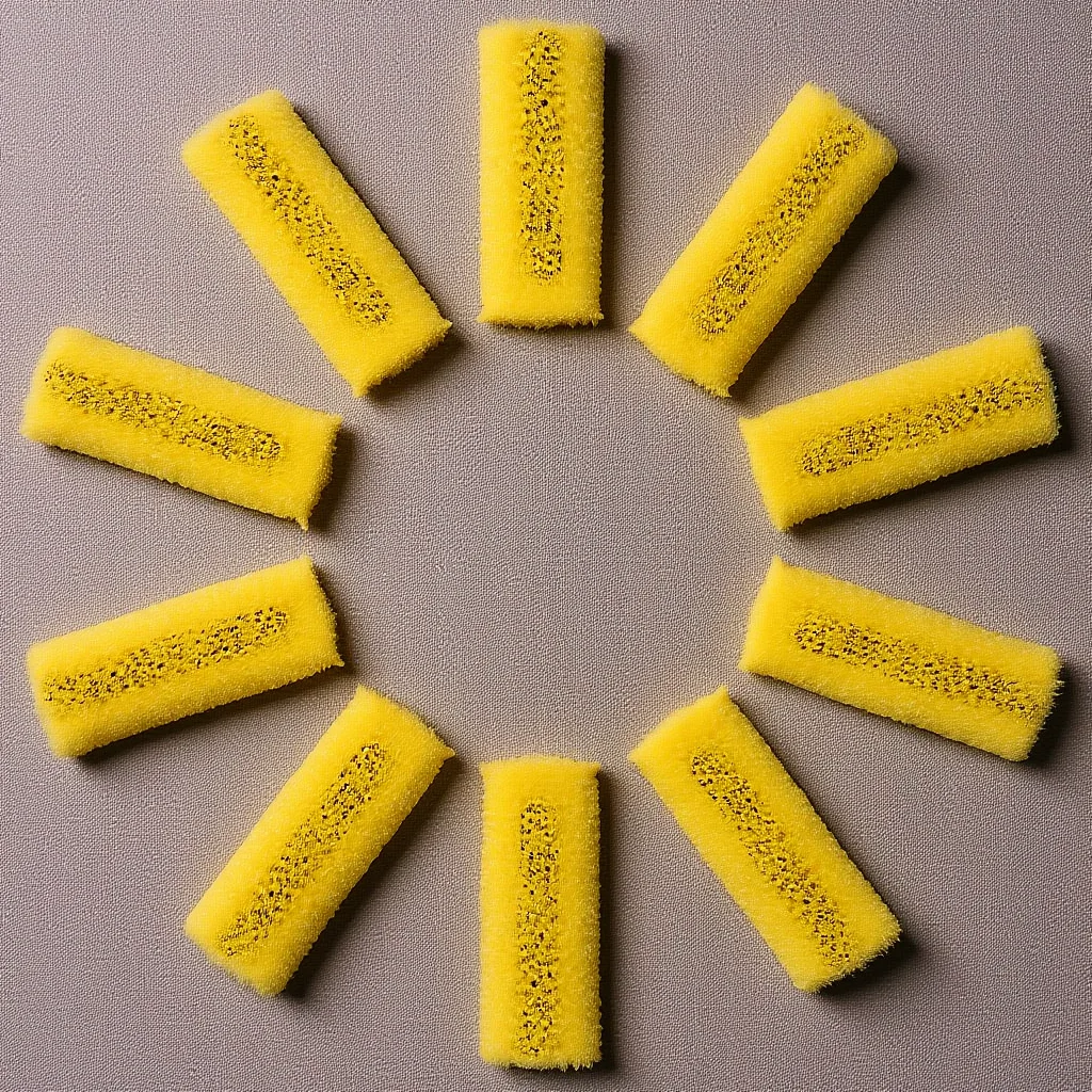 

10Pcs Texture Brush Sponge Paint Roller Wall Art Compound Drywall Roller Textured Tools for DIY Projects Yellow