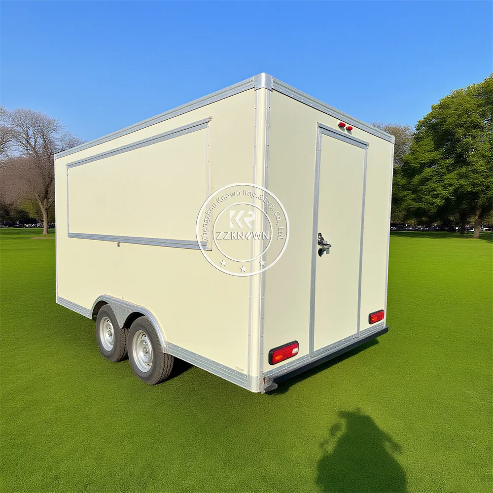 

Custom Mobile Fried Chicken Ice Cream Cart Food Trailer Fully Equipped Street Concession BBQ Food Truck With Full Kitchen