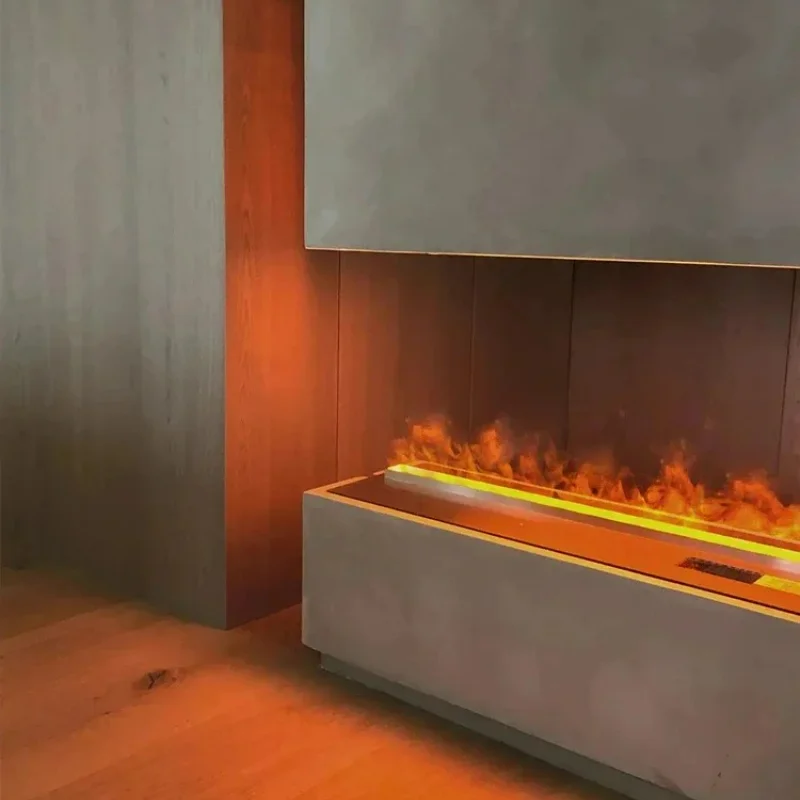 Nouvelle prise ue intelligente 3D atomisation cheminée à vapeur intégré simulé flamme cheminée salon décorer armoire humidificateur